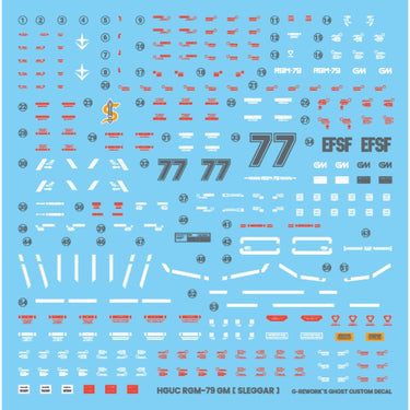 G-Rework CD-HL-GSLE Premium Decal for HG Gto Gm Sleggar